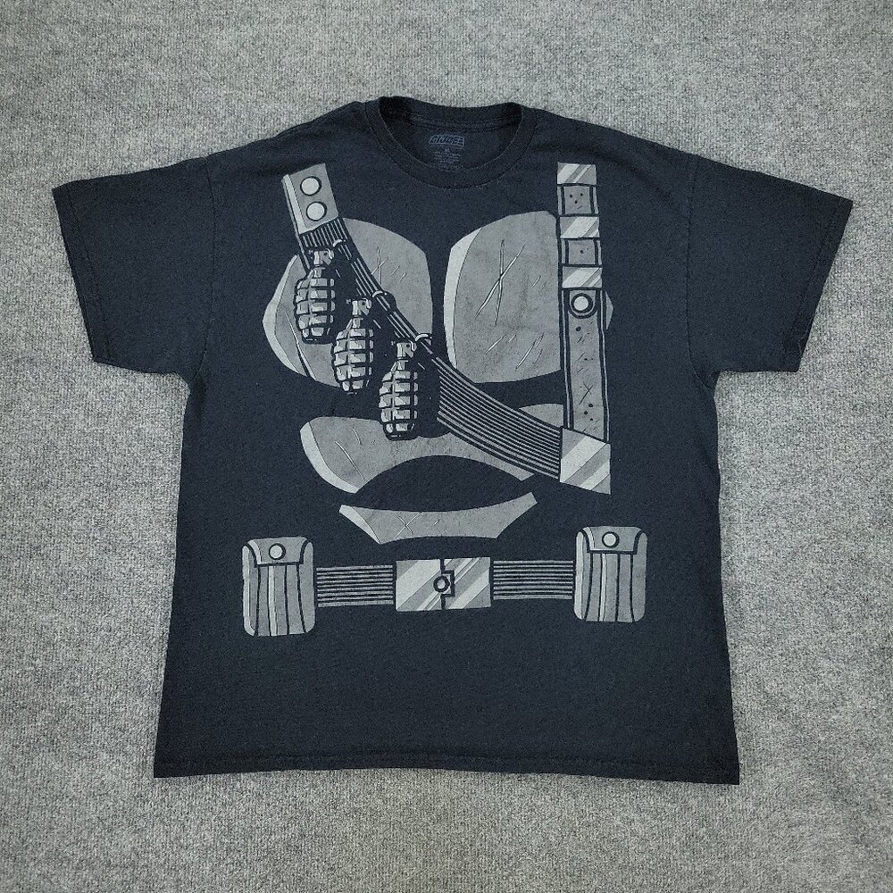 GI Joe Shirt Men's XL Black Snake Eyes Graphic Tee Crew Neck Short Sleeve Adult
